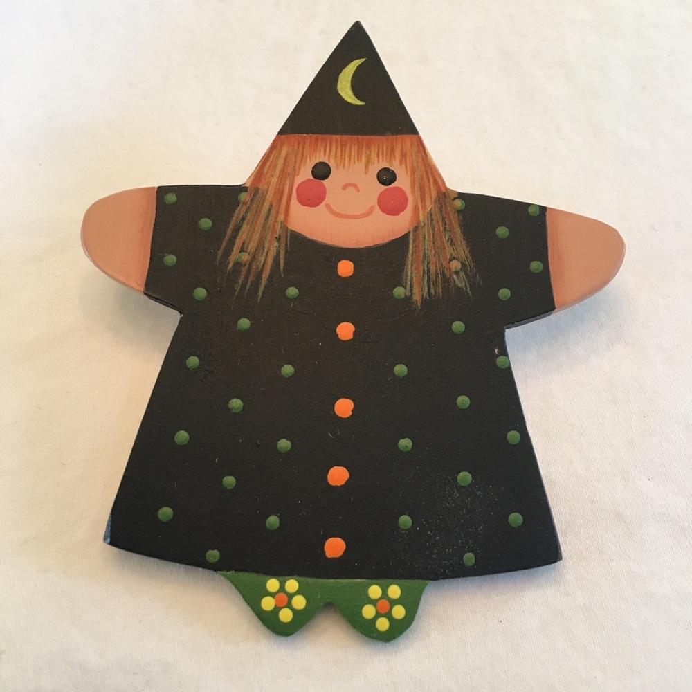 Cutest Handmade Wooden Halloween Pin